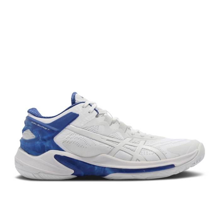 アシックス Asics 【 Gel Burst 25 Low \u0027White Blue\u0027 Men White/Blue 】 はち切れる メンズ 白いこと 白いこと 青碧 青碧