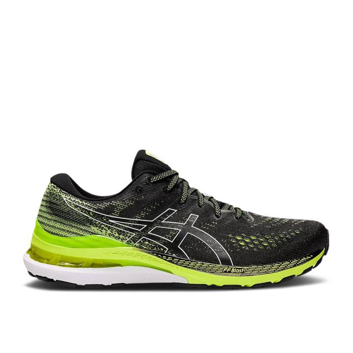 アシックス Asics 【 Gel Kayano 28 \u0027Black Hazard Green\u0027 Men Black/Hazard Green 】 メンズ 黒いこと 黒いこと green 緑・緑であること