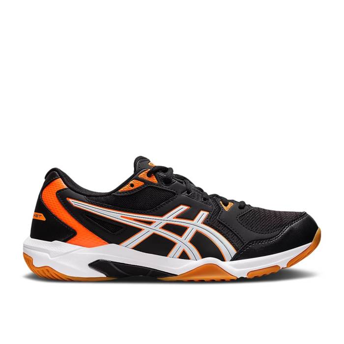 アシックス Asics 【 Gel Rocket 10 2E Wide \u0027Black Shocking Orange\u0027 Men Black Shocking Orange 】 メンズ 黒いこと 黒いこと orange 橙・オレンジ色
