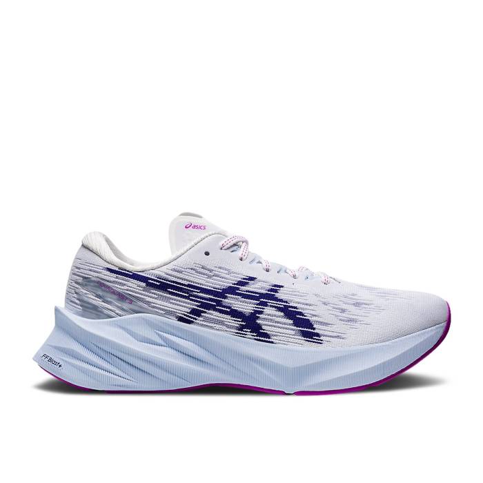 アシックス Asics 【 Wmns Novablast 3 \u0027White Dive Blue\u0027 Women White/Dive Blue 】 レディース 白いこと 白いこと 青碧 青碧