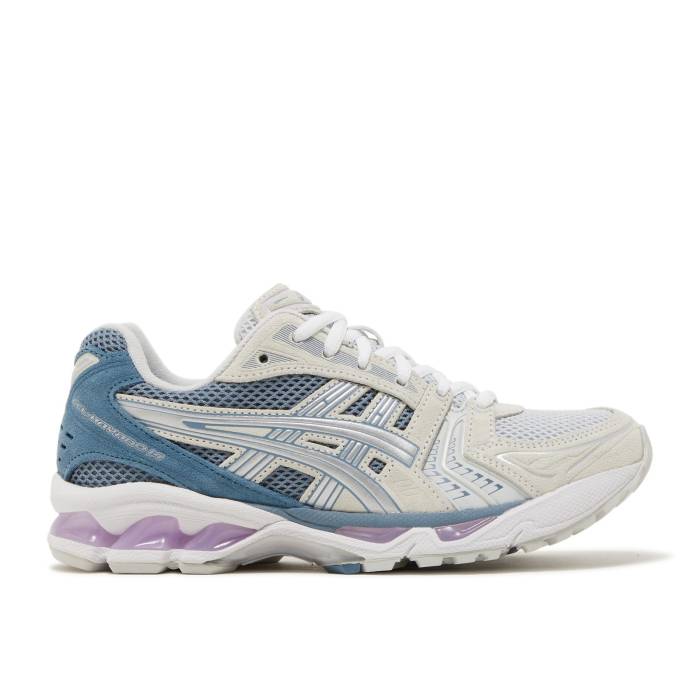 アシックス Asics 【 Wmns Gel Kayano 14 \u0027Glacier Grey Blue Purple\u0027 Women Glacier Grey/Pure Silver 】 薄墨色 薄墨色 青味 青み レディース 薄墨色 薄墨色 純然たる Silver しろがね色・しろがね色