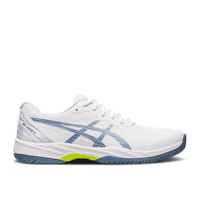 アシックス Asics 【 Gel Game 9 White Steel Blue Men White/Steel Blue 】 Game ゲーム Steel スティール メンズ 白色 ホワイト Steel スティール 青色 ブルー