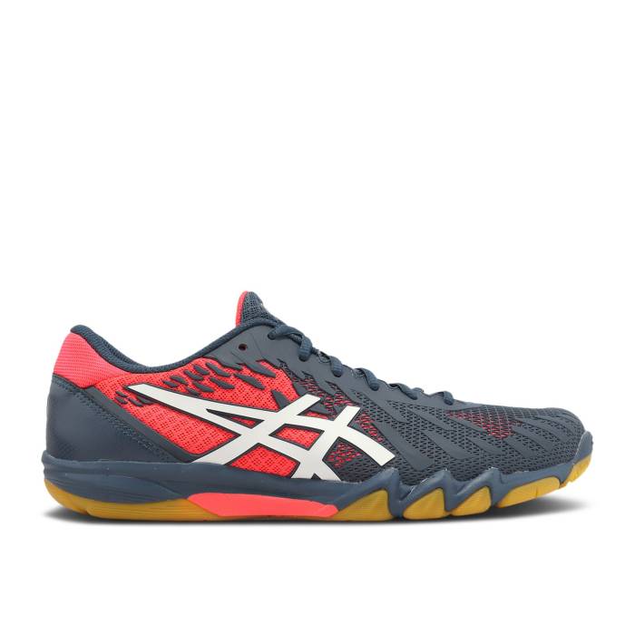 アシックス Asics 【 Attack Bladelyte 4 'Mako Blue Red' Men Mako Blue/White 】 青色 ブルー メンズ 青色 ブルー 白色 ホワイト｜スニケス