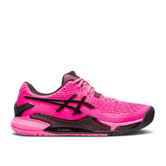 アシックス Asics 【 Gel Resolution 9 'Hot Pink' Men Hot Pink/Black 】 メンズ pink ピンク 黒色 ブラック｜スニケス