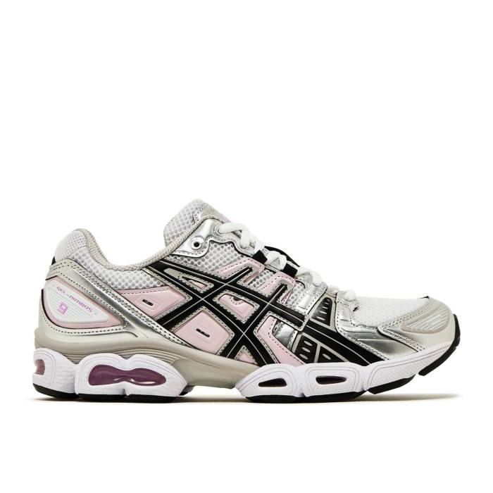 アシックス Asics 【 Wmns Gel Nimbus 9 \u0027White Light Pink\u0027 Women White/Black 】 レディース 白いこと 白いこと 黒いこと 黒いこと