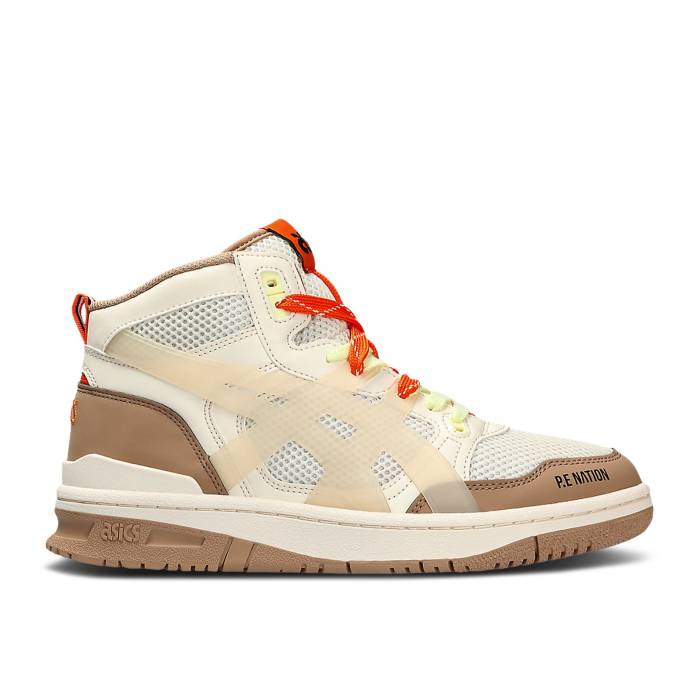アシックス Asics 【 P.e Nation X Ex89 Mt \u0027Pearled Ivory Burro\u0027 Men Pearled Ivory/Burro 】 象牙色 メンズ 象牙色