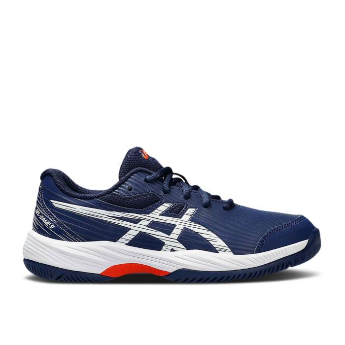 アシックス Asics 【 Gel Game 9 ガウス \u0027Blue Expanse White\u0027 Youth Blue Expanse/White 】 Game 競り合い 御坊っちゃん キッズ 青味 青み 白いこと 白いこと