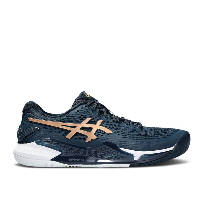 アシックス Asics 【 Gel Resolution 9 \u0027French Blue\u0027 Men French Blue/Pure Gold 】 メンズ 青味 青み 純然たる ゴールド