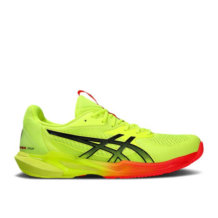 アシックス Asics 【 Solution Speed Ff 3 'Paris' Men Safety Yellow/Black 】 Speed スピード メンズ yellow 黄色・イエロー 黒色 ブラック｜スニケス