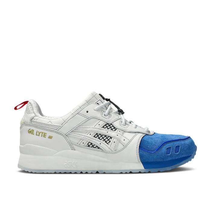 アシックス Asics 【 Mita X Gel Lyte 3 Og \u0027Trico 2024\u0027 Men White/Blue 】 メンズ 白いこと 白いこと 青碧 青色 メンズ靴-スニーカー