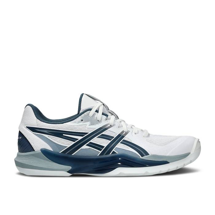 アシックス Asics 【 Powerbreak Ff \u0027White Vintage Indigo\u0027 Men White/Vintage Indigo 】 vintage ビンテージ・ヴィンテージ メンズ 白いこと 白いこと vintage ビンテージ・ヴィンテージ 藍色・インディゴ