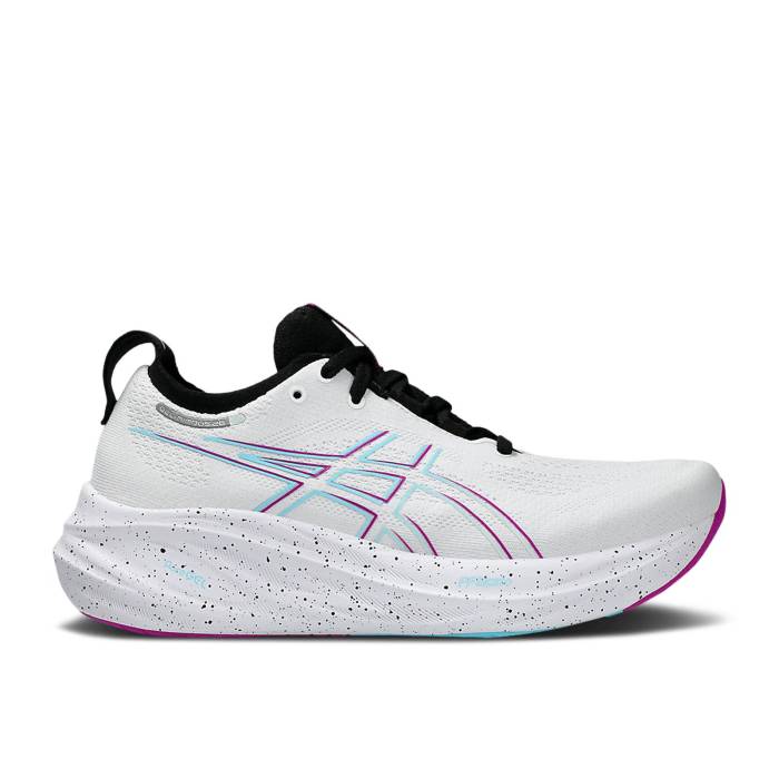 アシックス Asics 【 Wmns Gel Nimbus 26 \u0027White Soothing Sea\u0027 Women White/Soothing Sea 】 レディース 白いこと 白いこと