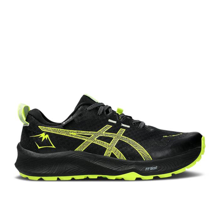 アシックス Asics 【 Gel Trabuco 12 Gore-Tex \u0027Black Safety Yellow\u0027 Men Black/Safety Yellow 】 ゴアテックス メンズ 黒いこと 黒いこと yellow 黄味がかった・黄色