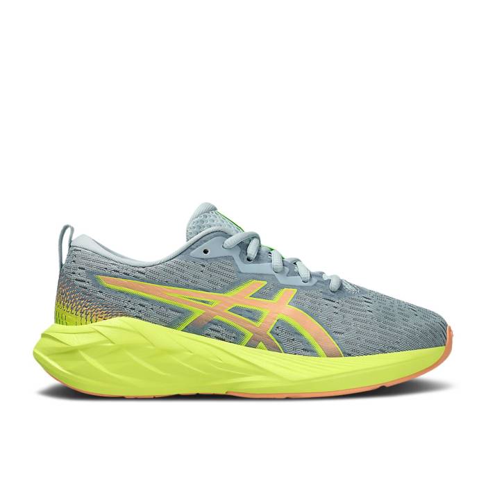 アシックス Asics 【 Novablast 4 Gs 'Cool Grey Bright Sunstone' Youth Cool Grey/Bright Sunstone 】 灰色 グレー ジュニア キッズ クール 灰色 グレー|スニケス