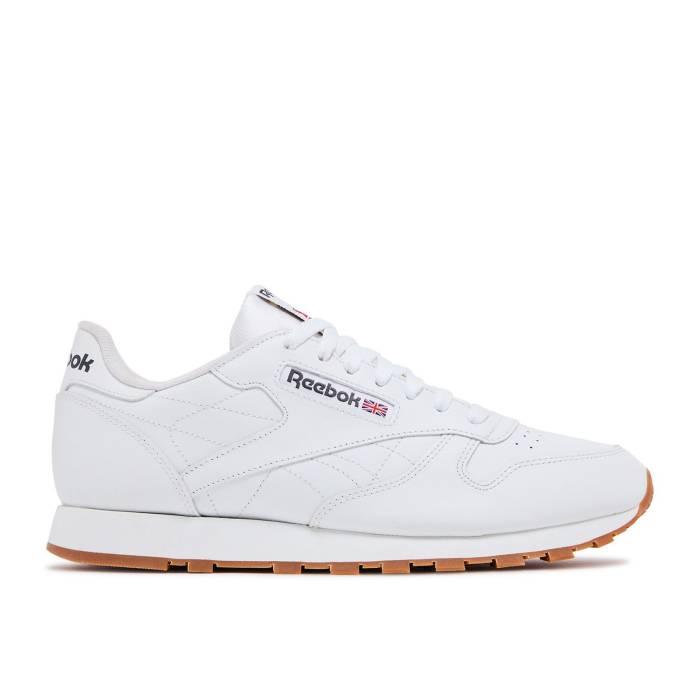 リーボック Reebok 【 Classic Leather 'Intense White Gum' Men Intense White/Gum 】 クラシック レザー 白色 ホワイト メンズ 白色 ホワイト｜スニケス