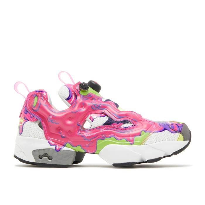 リーボック Reebok 【 Ghostbusters X Instapump Fury 'Psychomagnotheric Slime' Men Proud Pink/White/Solar Yellow 】 メンズ pink ピンク 白色 ホワイト yellow 黄色・イエロー|スニケス