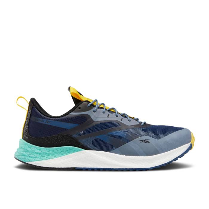 リーボック Reebok 【 National Geographic X Floatride Energy 3 Adventure Oceans Collision Men Batik Blue/Semi Pixel Mint/Boldly Yellow 】 エナジー メンズ 青色 ブルー yellow 黄色・イエロー