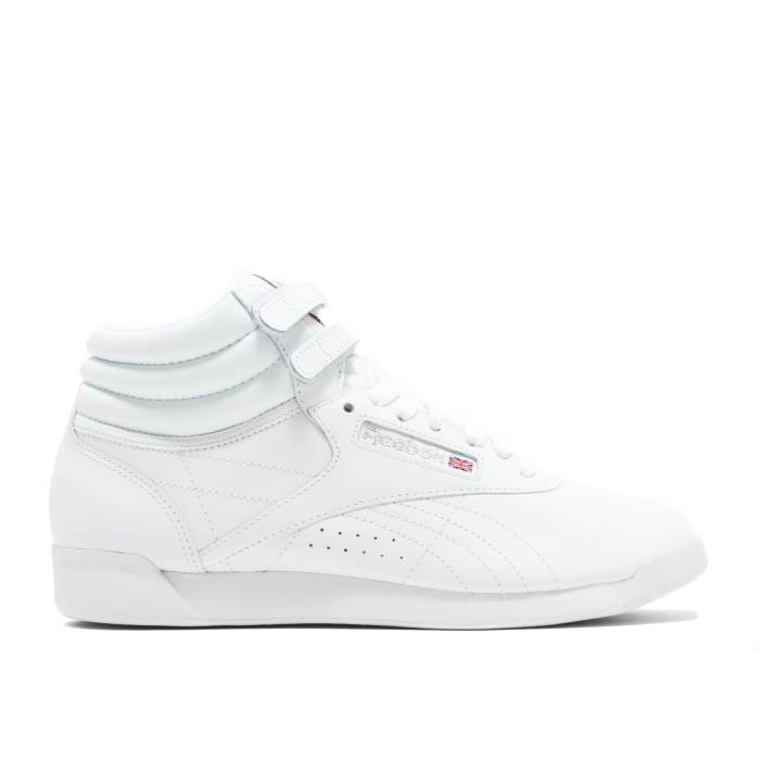 リーボック Reebok 【 Wmns Freestyle High \u0027White Silver\u0027 Women White/Silver 】 無償性表現スタイル ご機嫌 レディース 白いこと 白いこと Silver しろがね色・しろがね色