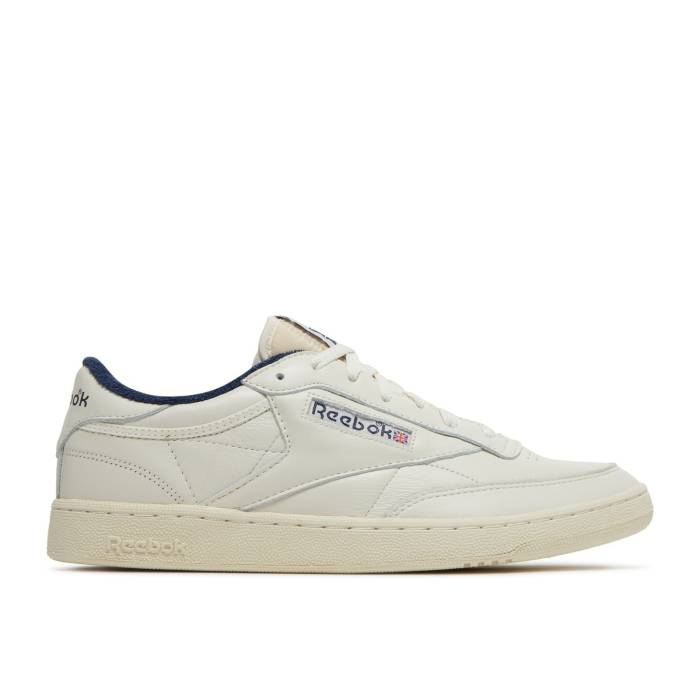 リーボック Reebok 【 Club C 85 Vintage 'Chalk Vector Navy' Men Chalk/Alabaster/Vector Navy 】 クラブ vintage ビンテージ・ヴィンテージ メンズ 紺色 ネイビー