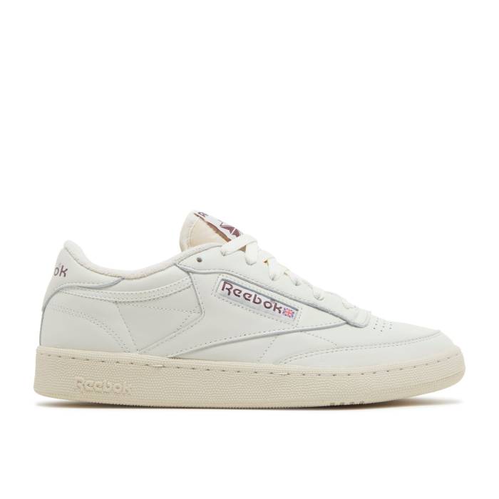 リーボック Reebok 【 Club C 85 Vintage Chalk Alabaster Men Chalk/Alabaster/Maroon 】 クラブ vintage ビンテージ・ヴィンテージ メンズ マルーン