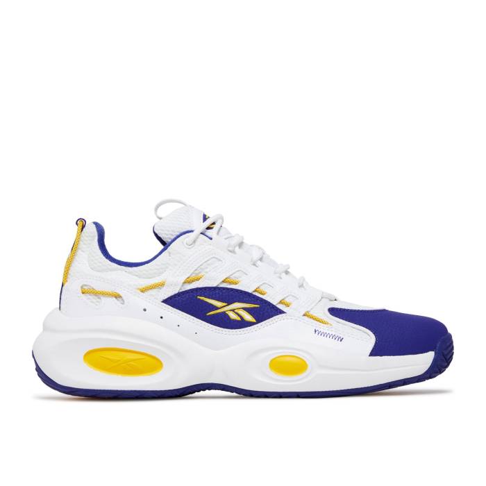 リーボック Reebok 【 Solution Mid \u0027White Purple Gold\u0027 Men White 】 ミッド Purple 紫・パープル メンズ 白いこと 白いこと