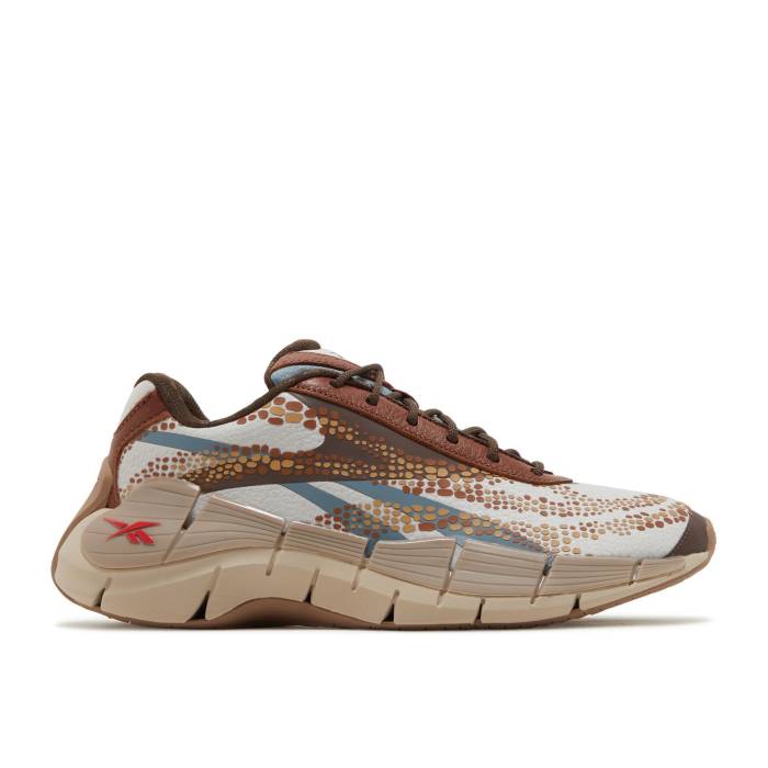 リーボック Reebok 【 Jurassic World X Zig Kinetica 2.5 'Atrociraptors' Men Stark Grey/Peat S18-R/Grizzly Brown 】 Zig ジグ メンズ 灰色 グレー 茶色 ブラウン