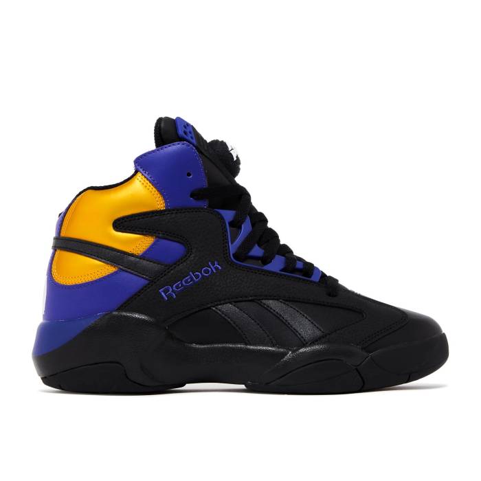 リーボック Reebok 【 Shaq Attaq La To La Men Core Black/Bold Purple/Collegiate Gold 】 シャック メンズ コア 黒色 ブラック Purple 紫・パープル ゴールド