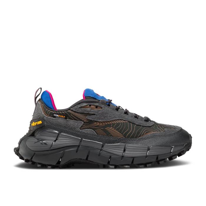 リーボック Reebok 【 Zig Kinetica 2.5 Edge \u0027Pure Grey Collegiate Brown\u0027 Men Pure Grey 8/Collegiate Brown F23/Vector Blue 】 Zig ジッグ 薄墨色 薄墨色 メンズ 純一無雑 薄墨色 薄墨色 赤銅色 赤銅色 青碧 青碧