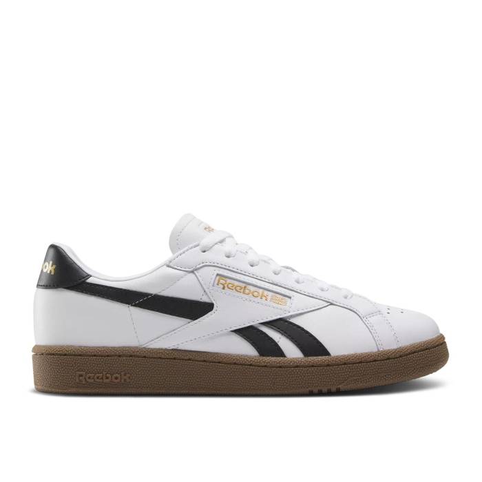 リーボック Reebok 【 Club C Grounds Uk 'White Black Gum' Men White/Black/Gum 】 クラブ 黒色 ブラック メンズ 白色 ホワイト 黒色 ブラック｜スニケス