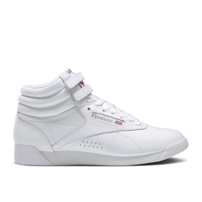 リーボック Reebok 【 Wmns Freestyle High \u0027White Silver\u0027 Women White/Silver 】 無償性表現スタイル ご機嫌 レディース 白いこと 白いこと Silver しろがね色・しろがね色
