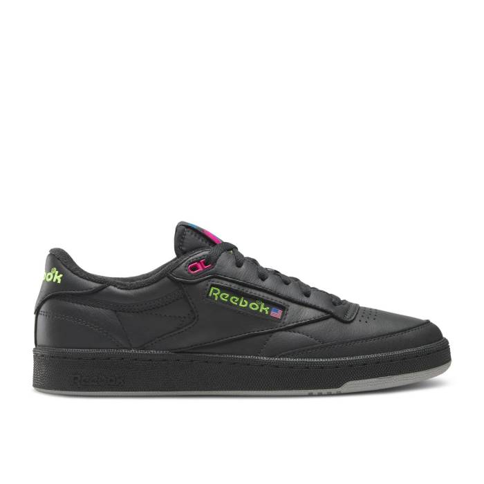 リーボック Reebok 【 Club C 85 Vintage \u0027Black Pink Green\u0027 Men Grey/Grey/Grey 】 野球クラブ vintage ビンテージ・ヴィンテージ pink サクラ色 メンズ 薄墨色 薄墨色