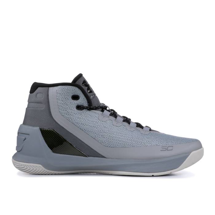 アンダーアーマー Under Armour 【 Curry 3 \u0027Grey Matter\u0027 Men Steel/Aluminum-Black 】 カリー メンズ Steel スチール写真
