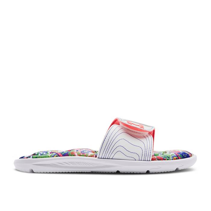 アンダーアーマー Under Armour 【 Wmns Ignite 6 Graphic Footbed Slide 'White Blitz Red' Women White/Blitz Red 】 イグナイト グラフィック Slide サンダル レディース 白色 ホワイト Red 赤・レッド
