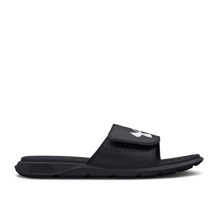 アンダーアーマー Under Armour 【 Ignite 7 Slide ガウス \u0027Black White\u0027 Youth Black/White 】 イグナイト Slide サンダル お坊っちゃん キッズ 黒いこと 黒いこと 白いこと 白いこと