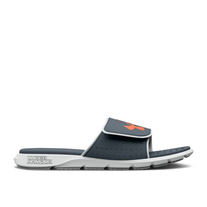 アンダーアーマー Under Armour 【 Ignite 7 Slide ガウス \u0027Gravel Orange\u0027 Youth Gravel/Grey Mist 】 イグナイト Slide サンダル お坊っちゃん キッズ 薄墨色 薄墨色