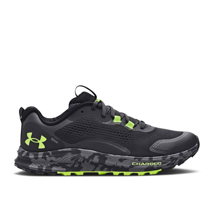 アンダーアーマー Under Armour 【 Charged Bandit Trail 2 \u0027Jet Grey Lime\u0027 Men Jet Grey/Black 】 バンディット 薄墨色 薄墨色 メンズ 薄墨色 薄墨色 黒いこと 黒いこと