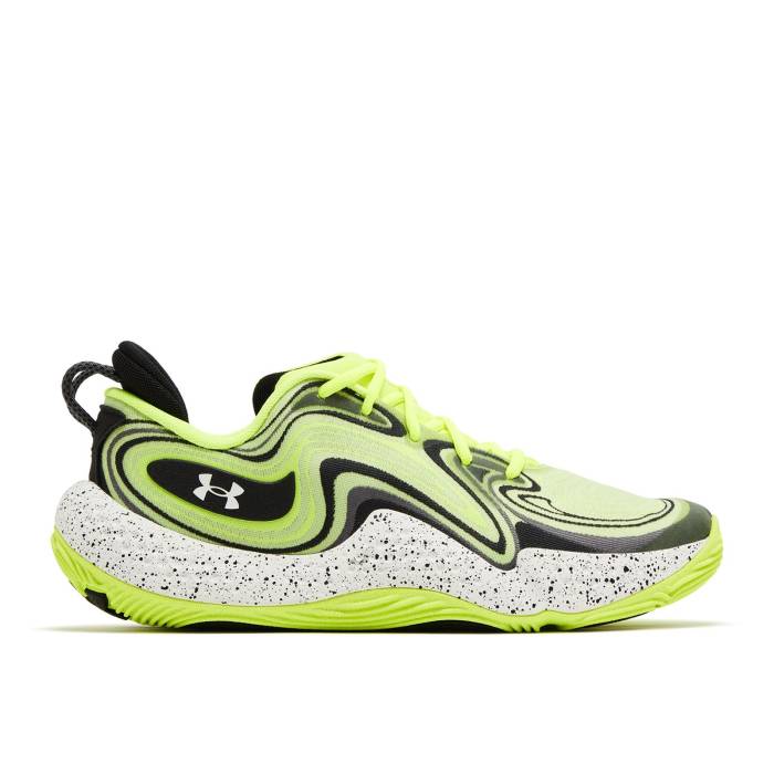 アンダーアーマー Under Armour 【 Spawn 6 \u0027High Vis Yellow\u0027 Men High Vis Yellow/Black/White 】 メンズ ご機嫌 yellow 黄味がかった・黄色 黒いこと 黒いこと 白いこと 白いこと