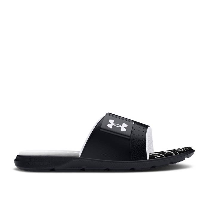 アンダーアーマー Under Armour 【 Mercenary Slide \u0027Black White\u0027 Men Black/White 】 Slide サンダル メンズ 黒いこと 黒いこと 白いこと 白いこと