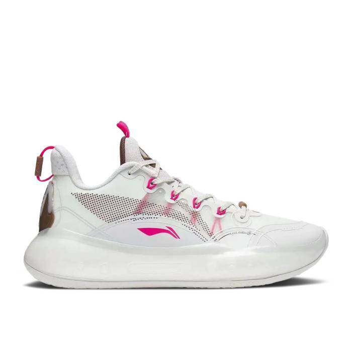 リーニン Li-Ning 【 Yushuai 14 Low 'Fondant Icing' Men White/Brown 】 メンズ 白色 ホワイト 茶色 ブラウン｜スニケス