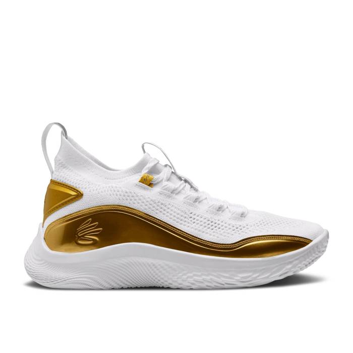 Curry Brand 【 Curry 8 Tb \u002724K\u0027 Men White/Gold 】 カリー メンズ 白いこと 白いこと ゴールド