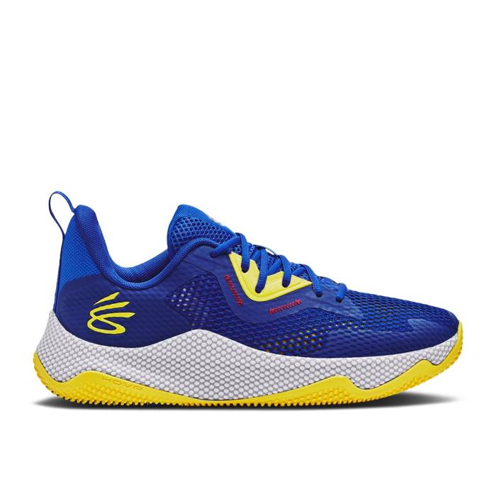 Curry Brand 【 Curry Hovr Splash 3 \u0027Royal Taxi\u0027 Men Royal/Versa Blue/Taxi 】 カリー メンズ 青味 青み