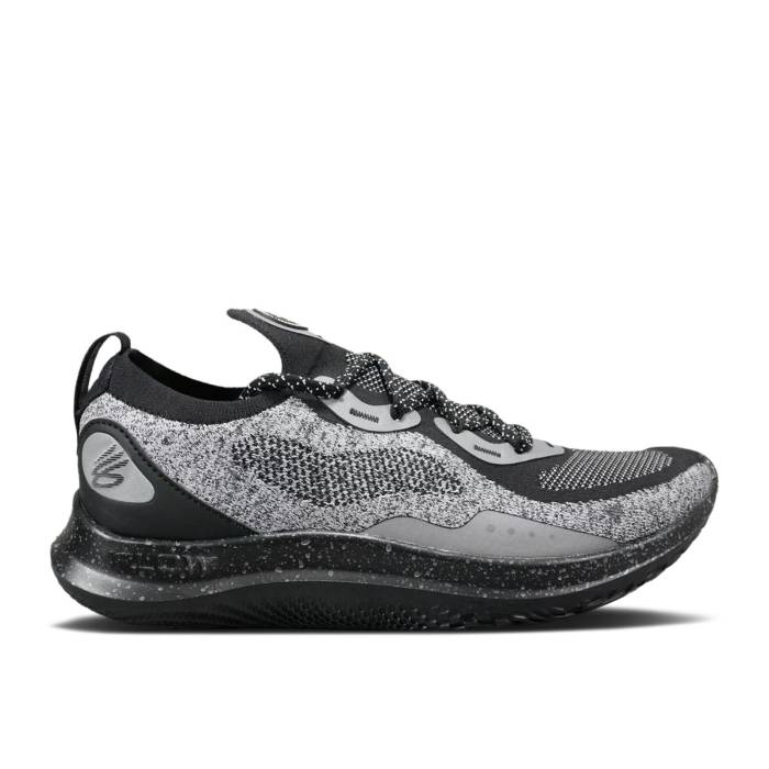 Curry Brand 【 Curry Flow Go \u0027Black Silver\u0027 Men Black/Silver 】 カリー 流れ受け答え メンズ 黒いこと 黒いこと Silver しろがね色・しろがね色