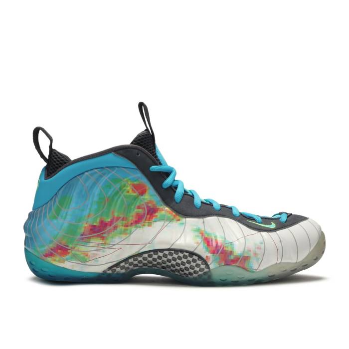 ナイキ Nike 【 Air Foamposite One Prm \u0027Weatherman\u0027 Men Whte/Current Blue-Flash Lime 】 Foamposite フォームポジット メンズ 菩提樹