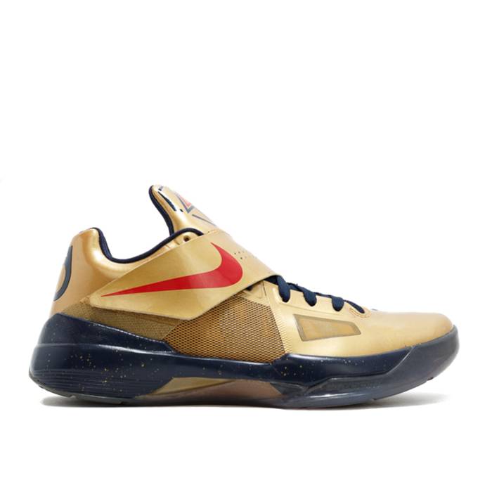 ナイキ Nike 【 Zoom Kd 4 \u0027Gold Medal\u0027 2012 Men Metallic Gold/University Red/Obsidian/White 】 望遠レンズ メンズ ゴールド Red 赤・赤いこと 白いこと 白いこと