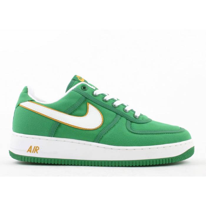 ナイキ Nike 【 Air Force 1 Canvas Men Classic Green/White-Sport Gold 】 メンズ 古典派音楽 green 緑・緑であること ゴールド