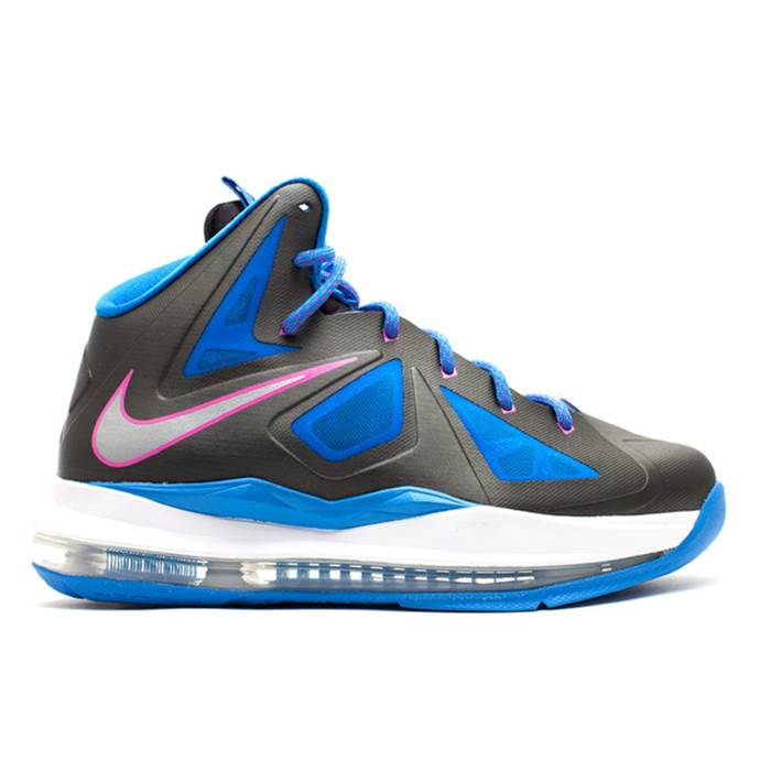 ナイキ Nike 【 Lebron 10 ガウス Youth Black/Metallic Silver-Photo Blue-White 】 Lebron レブロン お坊っちゃん キッズ 黒いこと 黒いこと