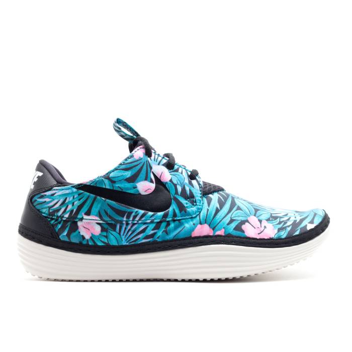ナイキ Nike 【 Solarsoft Moccasin Sp \u0027Floral Pack\u0027 Men Black/Black-Desert Sand 】 モカシン メンズ 黒いこと 黒いこと 砂色・真砂