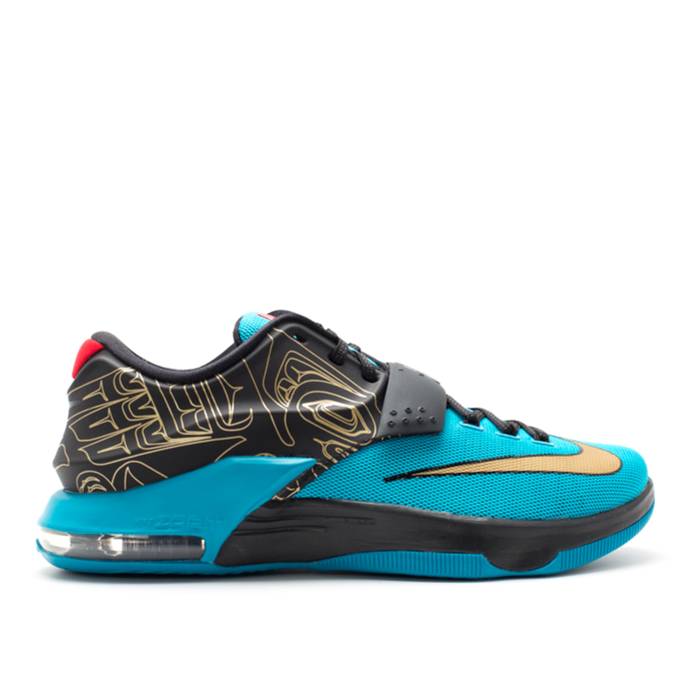 ナイキ Nike 【 Kd 7 \u0027N7\u0027 Men Dark Turquoise/Metallic Gold-Black-University Red 】 メンズ Red 赤・赤いこと