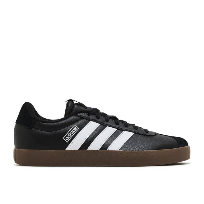 アディダス Adidas 【 Vl Court 3.0 'Black White Gum' Men Core Black/Cloud White/Gum 】 コート 白色 ホワイト メンズ コア 黒色 ブラック 白色 ホワイト｜スニケス