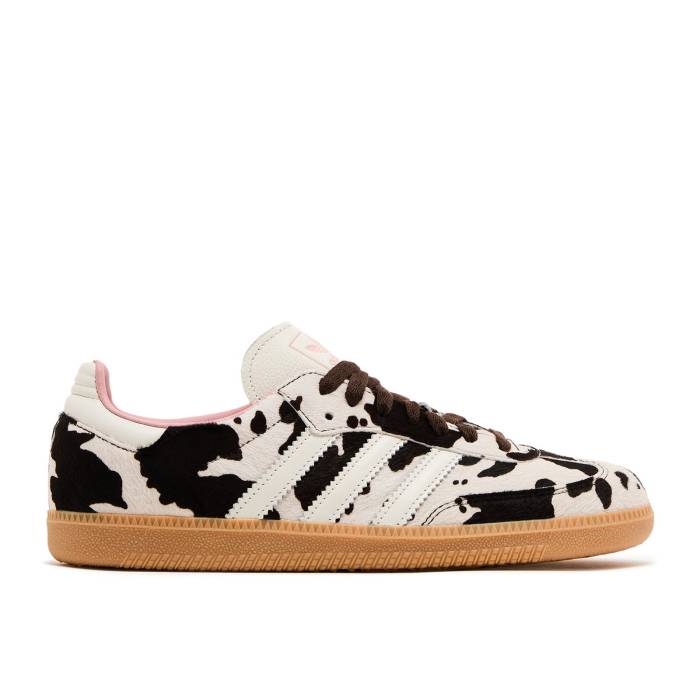 アディダス Adidas 【 Wmns Samba Og \u0027Cow Print\u0027 Women Dark Brown/Off White/Gum 3 】 サンバ レディース 赤銅色 赤銅色 白いこと 白いこと